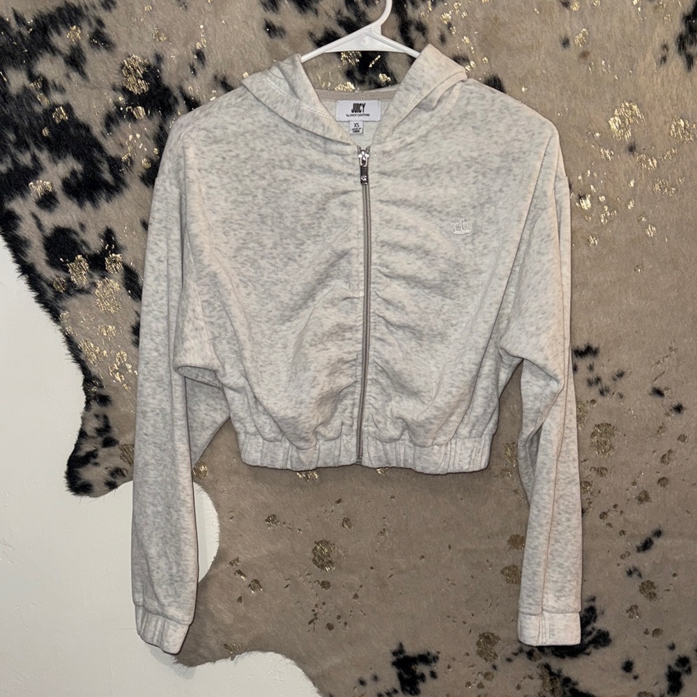 Juicy Couture Light Gray Zip-Up Jacket